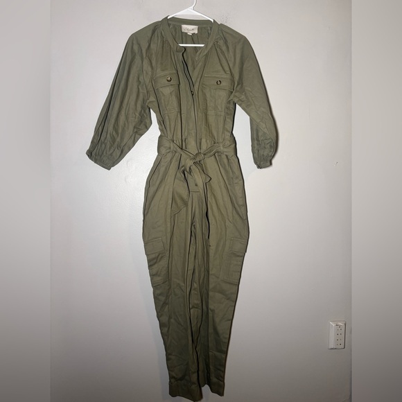 CLEOBELLA organic cotton belted utility bohemian jumpsuit size S - Picture 3 of 8